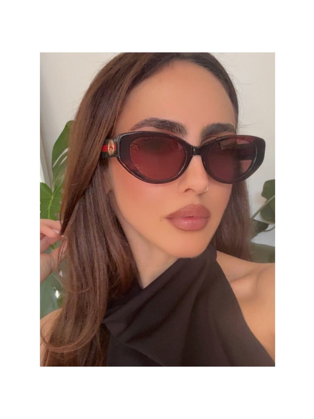 NEW Gucci GG1862S Havana Red Cat Eye Sunglasses $515
